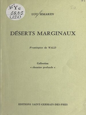 cover image of Déserts marginaux